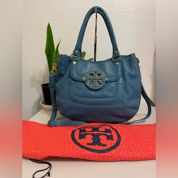 💕👜TORY BURCH Amanda Leather Hobo Bag💕👜👜 - Picture 9 of 11